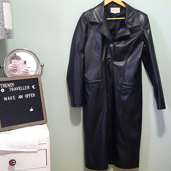 Fairweather Jackets & Blazers - HP Vintage Black Trench Coat Y2K Style